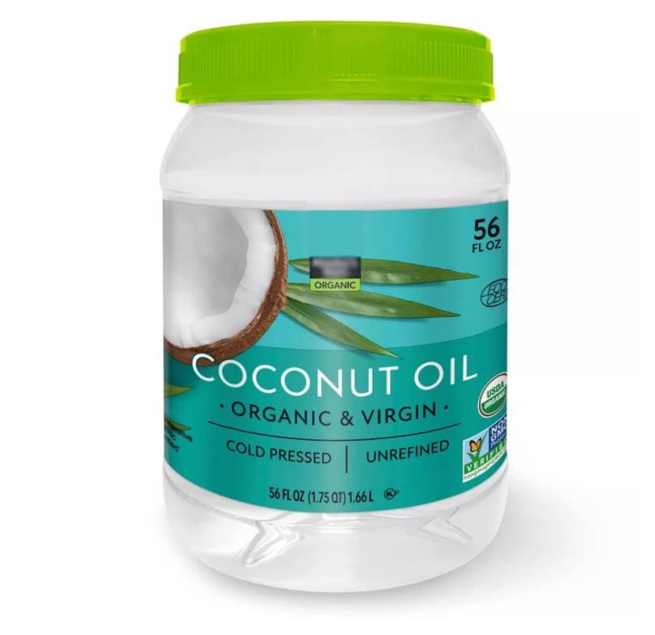 Organic and Virgin Coconut Oil, 56oz.